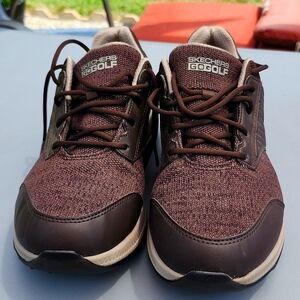 Sketchers go golf shoes brown 8.5 medium, worn once